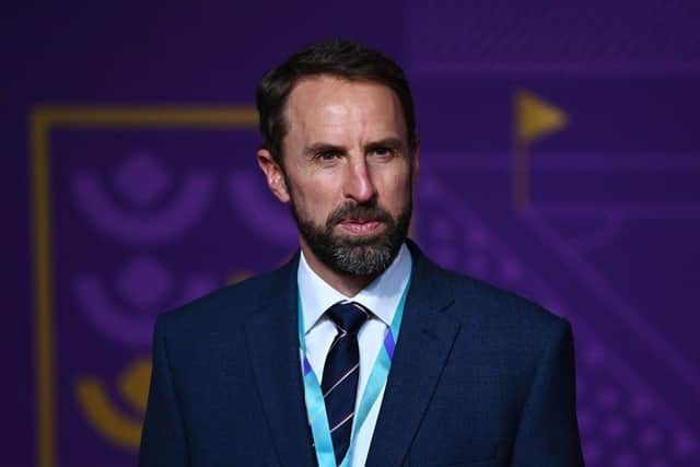 Gareth Southgate, Manager of England's men's football team, was in Qatar earlier this year for the 2022 FIFA World Cup final draw. Photo by Shaun Botterill/Getty Images.
