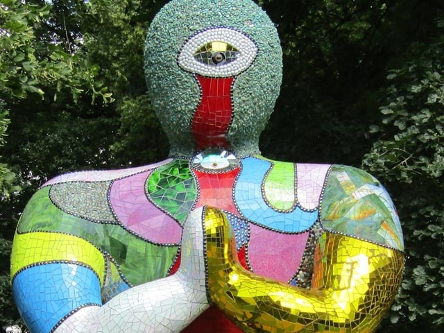 A moment to reflect at Yorkshire Sculpture Park.