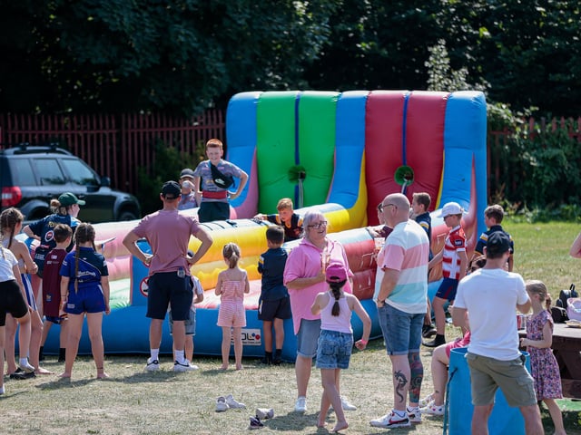 Crowds at Batley Bulldogs' Pink Weekend at the Fox's Biscuits Stadium to raise funds for a breast cancer charity
