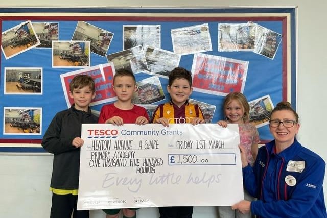 The top Stronger Starts grant of £1,500 was awarded to Heaton Avenue Primary School