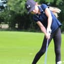 Batley's young golf star Tilly Bordman in action.