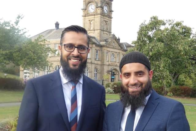 Hassnain Sajjad, right, who has been appointed as a director at Batley Law, with close friend Waseem Nazir, who founded the business in 2018.