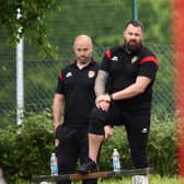 Liam Finn, left, has insisted that Dewsbury Rams' final four games of the season will be the "hardest" of their 2023 campaign. (Photo credit: Thomas Fynn)