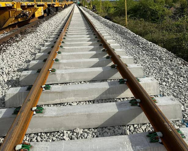 More than 3,000m of new track was installed between Morley and Cottingley stations