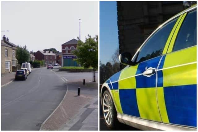 Hunt drove along the pavement on High Street in Ossett while being pursued.