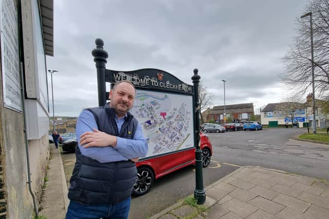 Mark Hepworth, who owns Robert Openshaw Fine Jewellery on Bradford Road, outside the St Johns car park opposite his shop.