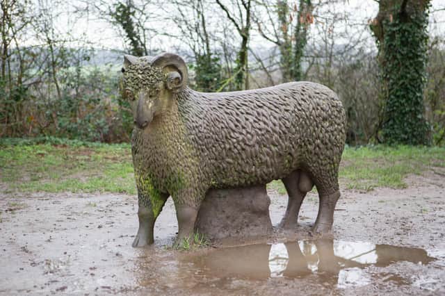 Oakwell Hall in Birstall now has two award-winning HERD sculptures residing in their grounds with the beautiful Bumfitt joining Umphit, who was placed in the Oakwell courtyard just before Christmas.
