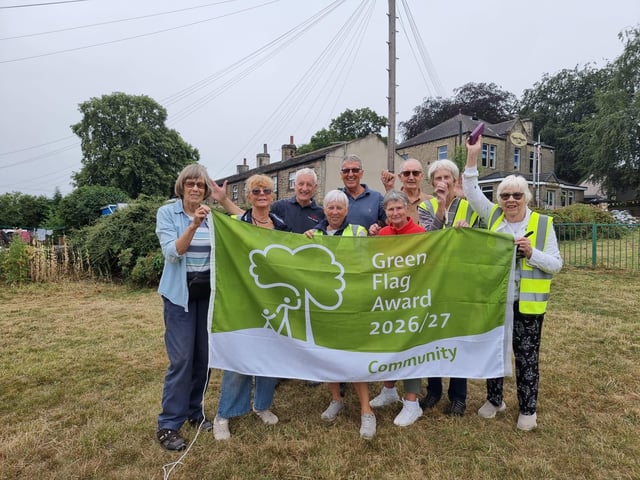 Members of the voluntary group let out a cheer!