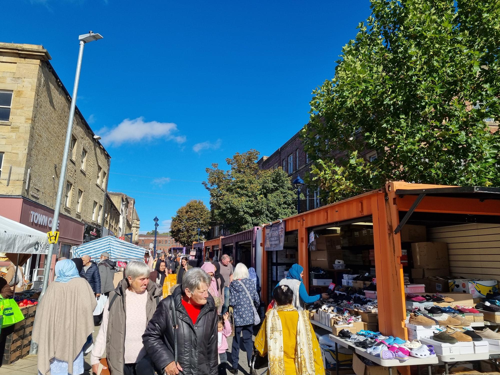 Traders weigh in on Dewsbury's temporary market as transformation ...
