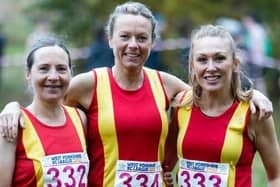 Spenborough AC's senior women's team in the latest West Yorkshire Cross Country League meeting.