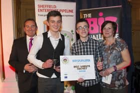 Harvey Morton (second from right) wins again at the 2013 Big Challenge awards