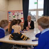 Mark Eastwood MP visiting a local primary school.