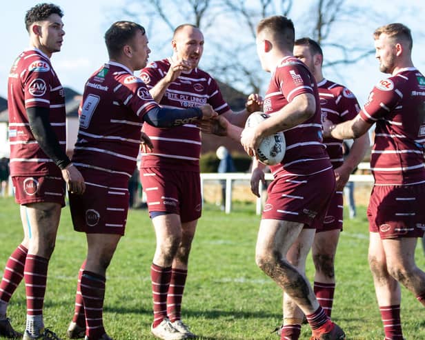 Thornhill Trojans were able to celebrate their first victory of the season in the National Conference League when they beat Featherstone Lions.