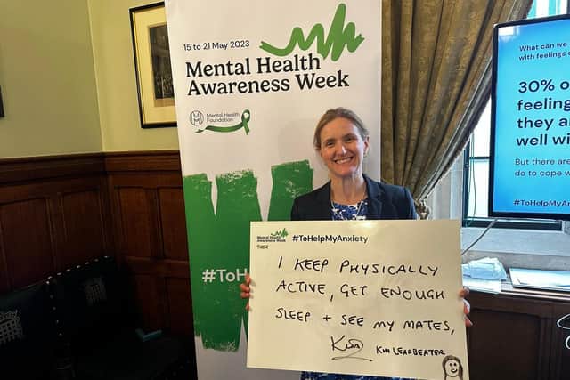 Batley and Spen MP Kim Leadbeater during Mental Health Awareness Week.