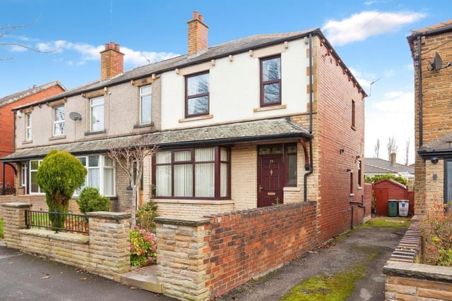 This home on Bywell Road, Dewsbury, is on sale with William H. Brown priced £195,000.