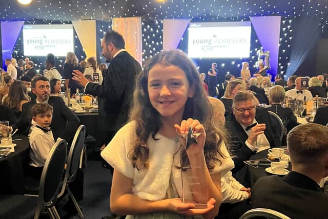 Cleckheaton's Matilda Firth, 10, scooped the Youngster of the Year award at the Yorkshire Young Achievers Awards.