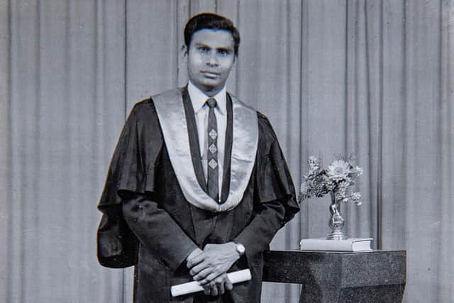 Dr Hanume Thimmegowda in his student days