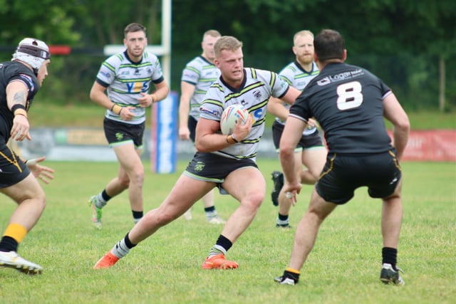 8. Action from Dewsbury Rams' 30-6 win in Cornwall