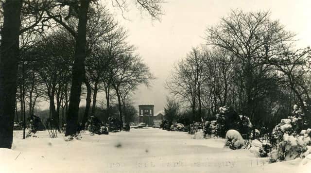 Crow Nest Park pictured during the winter of 1940.