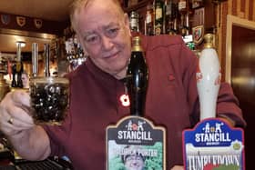Tim Wood, landlord at the Old Colonial where two commemorative ales have been put on for Remembrance weekend.