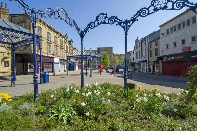 Dewsbury's 'non-essential' shops were ordered to close from late March 2020 until the following June. Picture: Tony Johnson
