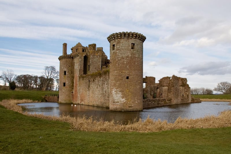 The grounds, toilets and shop at Caerlaverock Castle, near Dumfries, have now reopened to the public. The wide moat, twin-towered gatehouse and lofty battlements make Caerlaverock a classic medieval castle, making it popular with film makers -  The Decoy Bride, starring David Tennant and Kelly Macdonald, was filmed here.