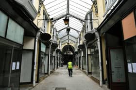 Restoration of The Arcade in Dewsbury is part of the Dewsbury Blueprint, a 10-year plan to regenerate the town. Photo: Jonathan Gawthorpe