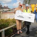 The Give A Duck Foundation receiving the sponsorship at the Amblers Meadow development.