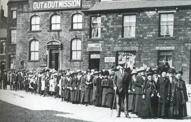 Out and Out Mission, Crackenedge Lane, c, 1910. It is believed the mission was started by a group of disgruntled Methodists who wished to reach out to the poor of the area.