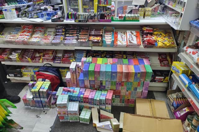 Tens of thousands of illegal vapes and cigarettes have been seized in a multi-agency operation to smoke out funding for organised crime in Kirklees.