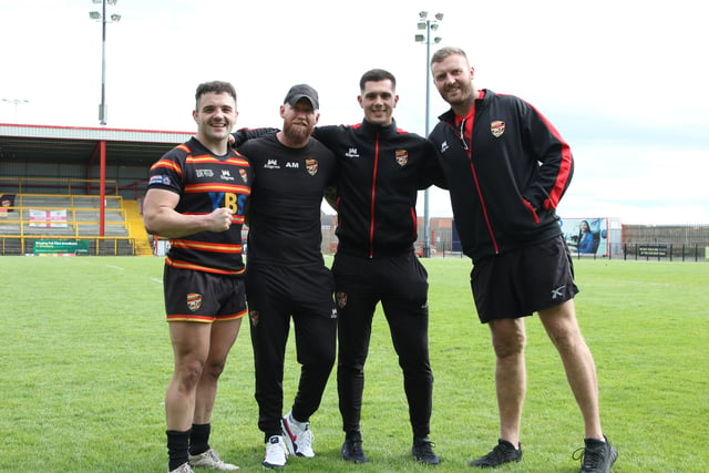 Dewsbury Rams clinched the League One title on Sunday afternoon with victory over Workington Town in front of their delighted home fans at the FLAIR Stadium