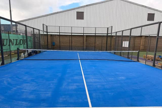 The new padel court at Batley.