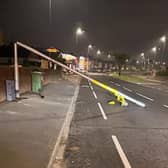 Police were called to Leeds Road in Dewsbury, just after 9pm on Monday night (October 23) to reports of men on a quad bike causing damage to two speed cameras, with one falling into the road. (Photo credit: Daniel France)