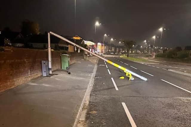 Police were called to Leeds Road in Dewsbury, just after 9pm on Monday night (October 23) to reports of men on a quad bike causing damage to two speed cameras, with one falling into the road. (Photo credit: Daniel France)