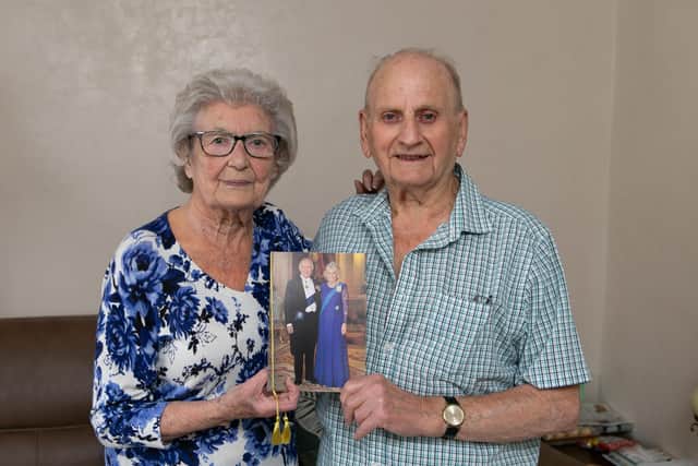 Michael and Jean Bartlett celebrating their 60th wedding anniversary