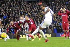 Dominic Calvert-Lewin scored his third goal in a week when he took a penalty for Leeds United against Liverpool.