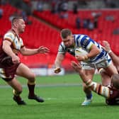 Halifax Panthers defeated Batley Bulldogs 12-10 in the 1895 Cup final at Wembley