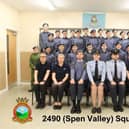 2023 group photo of the cadets at 2490 (Spen Valley) Squadron