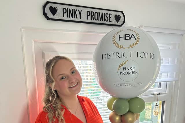 21-year-old Olivia Price, founder of Pinky Promise, went through to the regional round after placing in the top 10 in West Yorkshire.