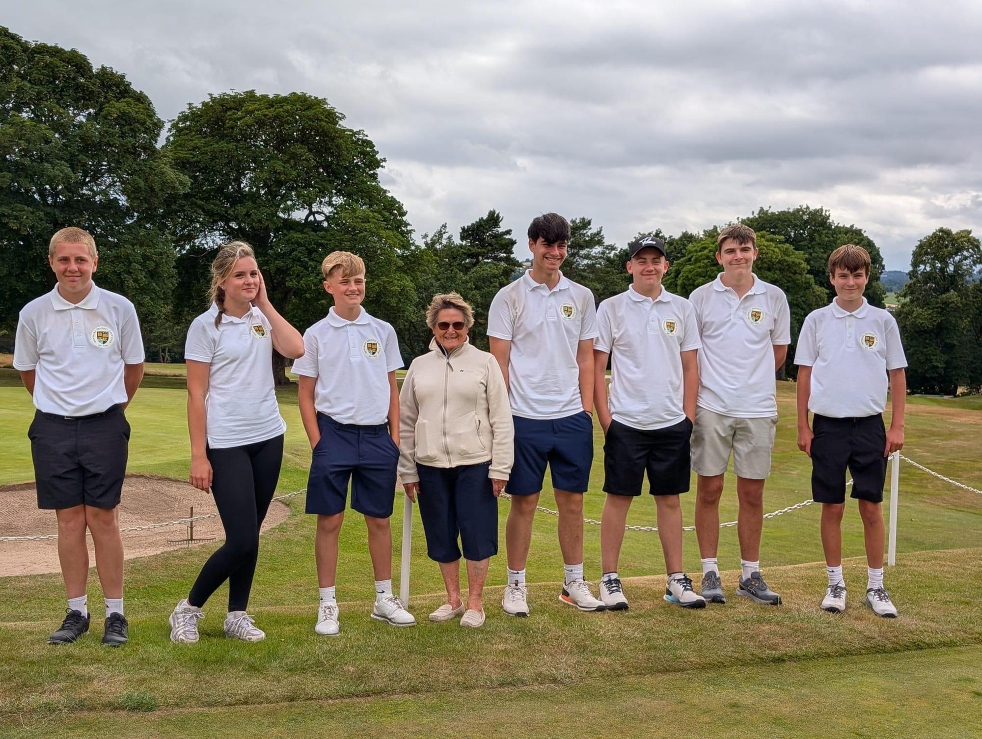 Young Dewsbury golfers complete epic 72-hole charity challenge