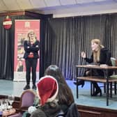 Labour's Deputy Leader Angela Rayner on a visit to Mirfield to campaign with Kim Leadbeater MP