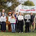 Around 100 Mirfield residents turned out in force to rally against a proposed housing development at Balderstone Fields.