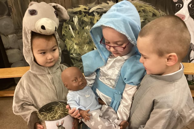 Littletown Junior, Infant and Nursery School's reception class 'Away In A Manger Nativity'.