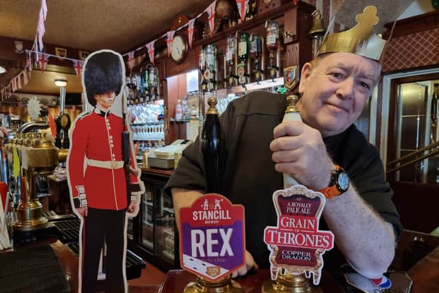 The Old Colonial has got two special commemorative beers to honour the coronation - Grain of Thrones produced by Copper Dragon and Rex by Sheffield-based brewery Stancill.