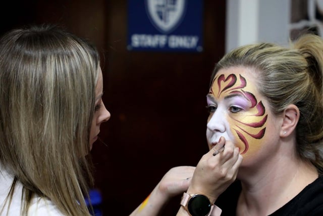 The event also highlights the talent of face painters. Picture Rod Fitzpatrick