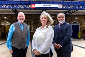 Edward Jennings from Dewsbury, Angela Oldroyd from Birstall and Nadeem Raja, general manager of the Al-Hikmah centre in Batley, are supporting the scheme