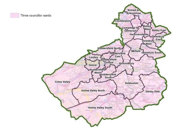 The newly proposed ward boundaries. Image: Local Government Boundary Commission