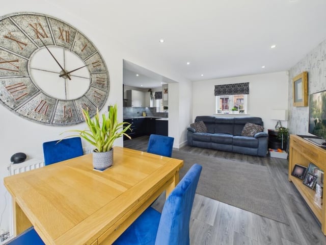 Open plan living area.