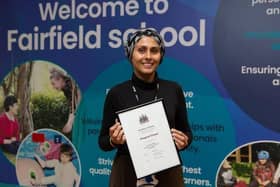 Hazra Jogiyat, at Fairfield School, has been presented with a Mayor's Award for first Democracy Friendly School within Kirklees