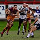 Action from Batley v Featherstone in the 1895 Cup group stage game in February. Photo by Paul Butterfield.